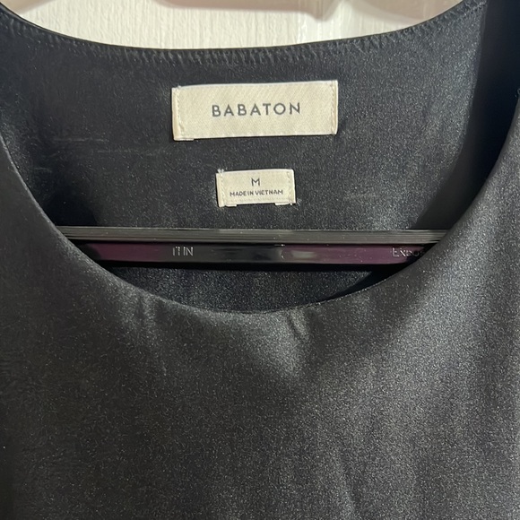 Babaton cropped t shirt glossy contour material - Picture 2 of 2
